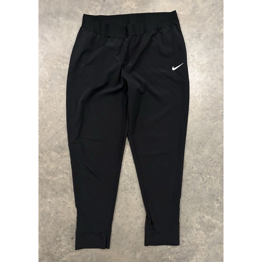 Nike Women's Size XL Black Polyester Essential Running Pants Tapered Joggers